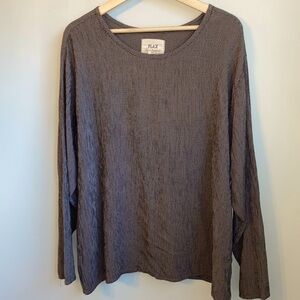 flax by jeanne Engelhard gingham top SZ M